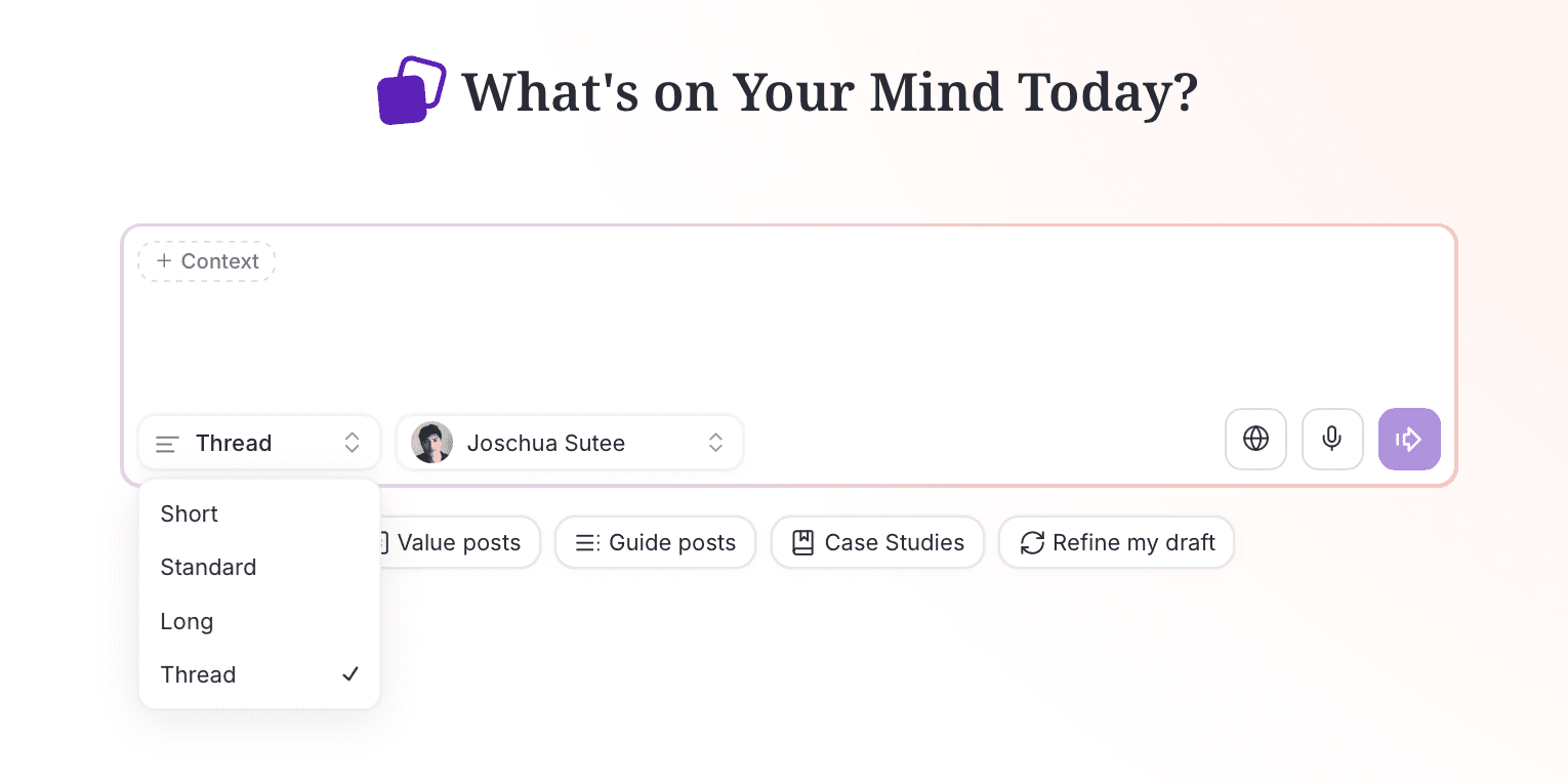 Thread Mode Selected
