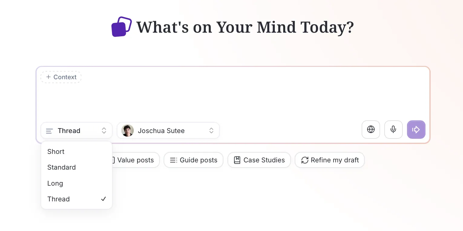 Thread Mode Selected