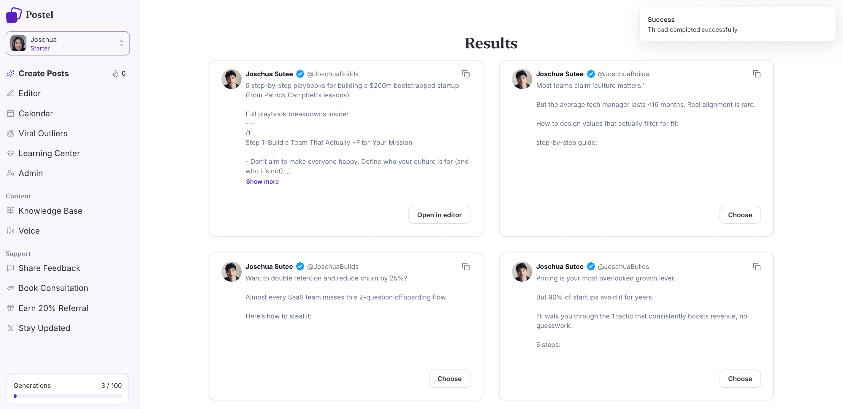 Finished Thread Result