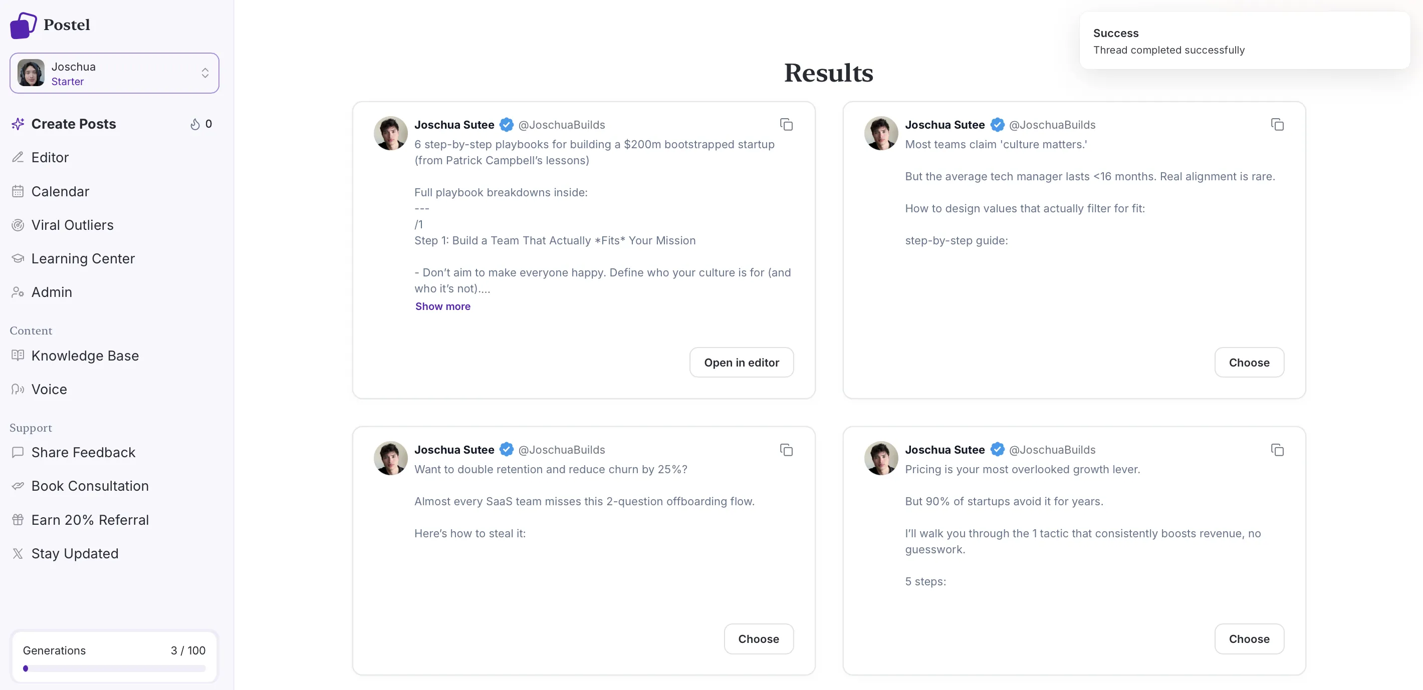 Finished Thread Result